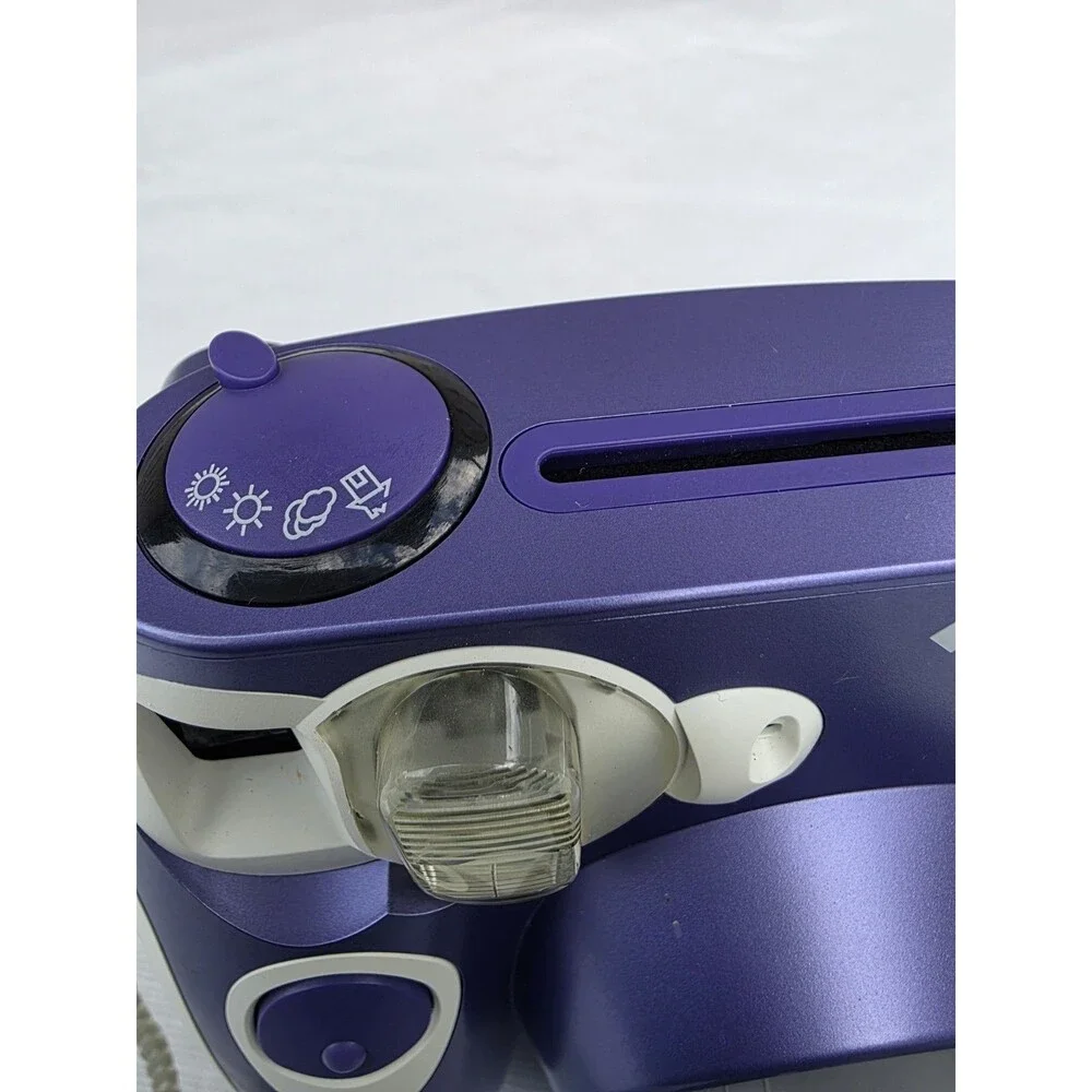 Polaroid 300 Instant Film Camera Purple & White TESTED & WORKING